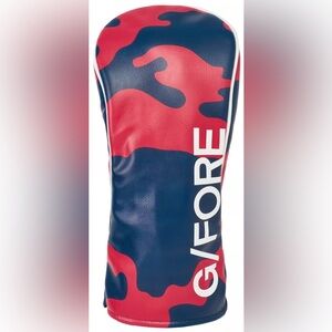 NWT G/Fore G4 Driver Headcover Camo Birdie Blue Red Polyurethane And Velour 4 Gs